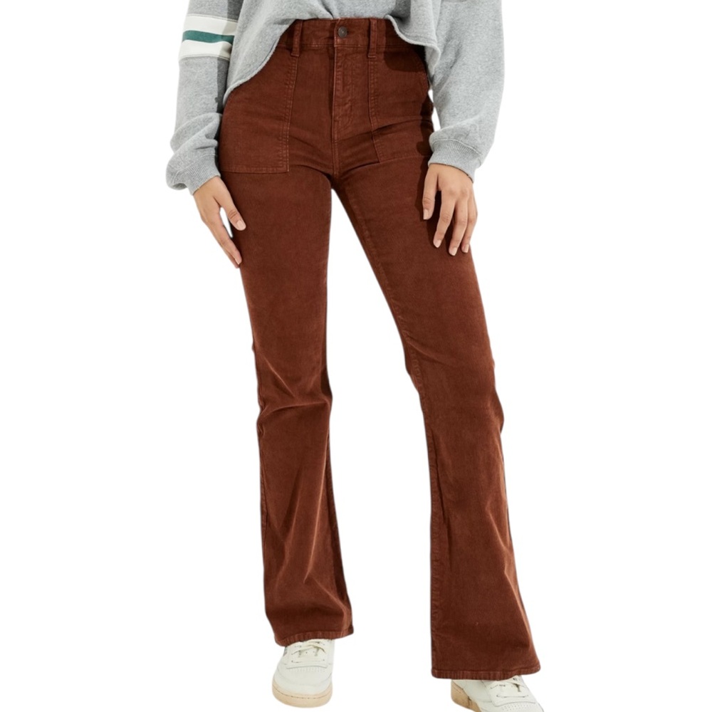 AE Corduroy Super High-Waisted Flare Pant